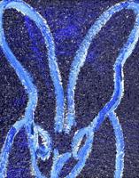 Hunt Slonem Diamond Dust Bunny Painting - Sold for $5,625 on 04-23-2022 (Lot 54).jpg